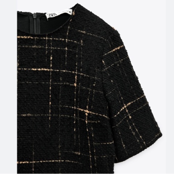 Zara textured tweed short dress NWT bloggers favorite - Picture 5 of 8